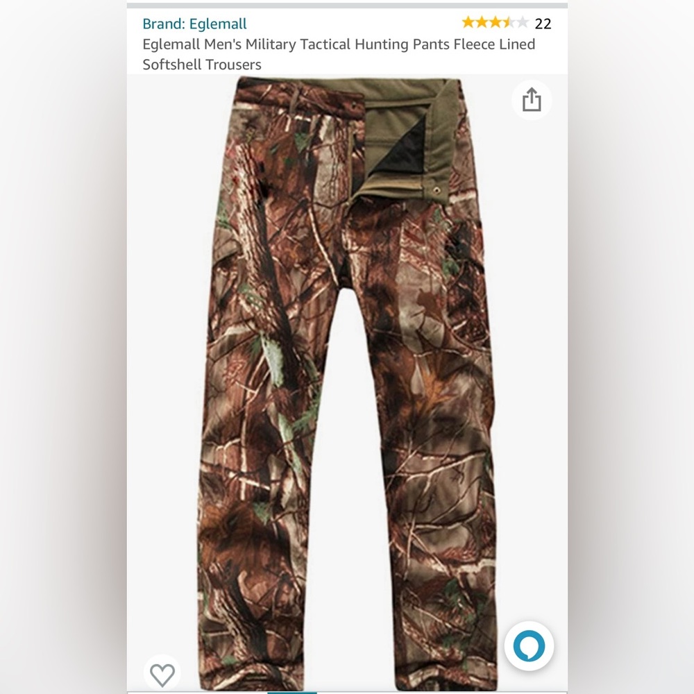 Tactical hunting pants for men